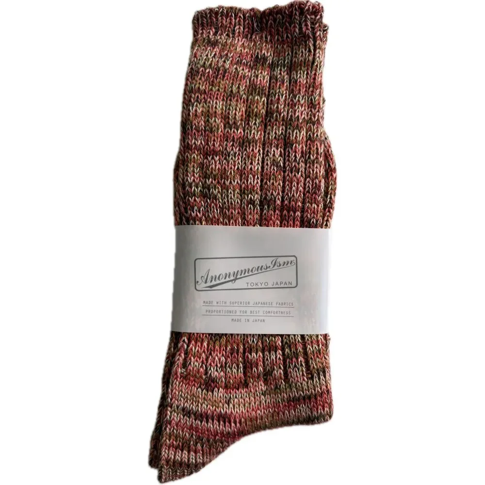 Anonymous ISM Socks Crew Made in Japan Cashmere Blend One Size Fits Most